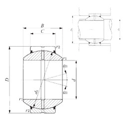  Spherical Plain Bearing GE 90GS-2RS IKO