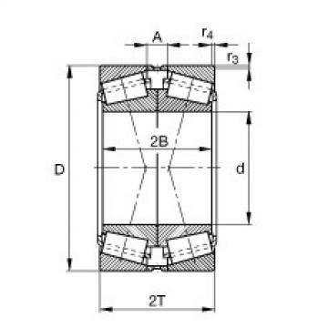  Tapered Roller Bearings,Single row 31318-N11CA-A60-80 FAG