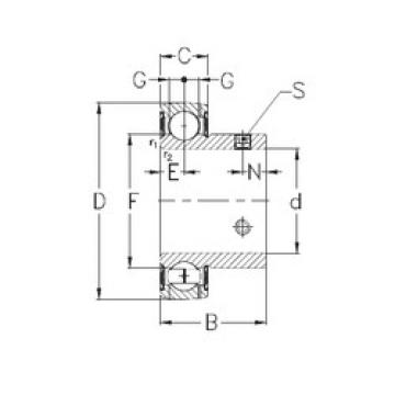  Wide Inner Ring Ball Bearing GAY40-NPPB NKE