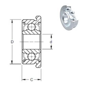  Wide Inner Ring Ball Bearing FR168-2Z ZEN
