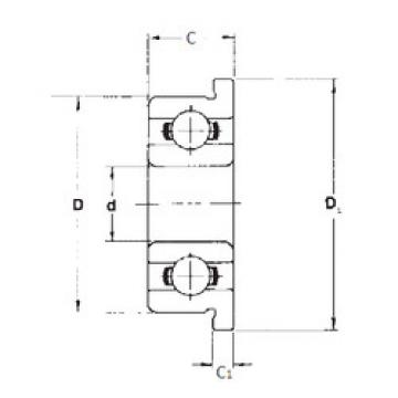  Wide Inner Ring Ball Bearing FR4 FBJ